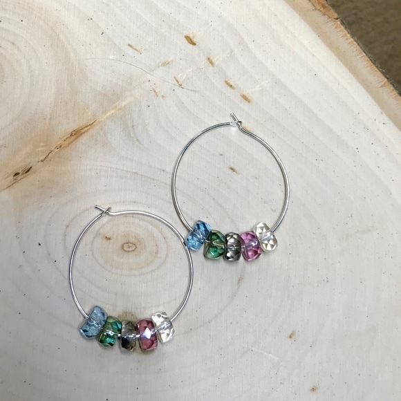 Jewelry - Multi color hoops